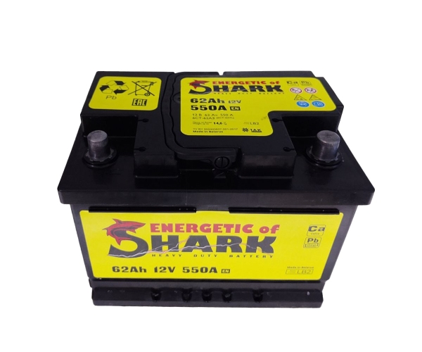 Аккумулятор автомобильный Energetic Shark 62Ah оп